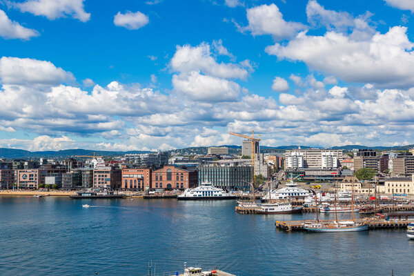 Oslo skyline and harbor