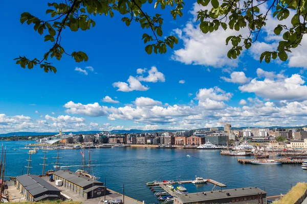 Oslo skyline och hamn — Stockfoto