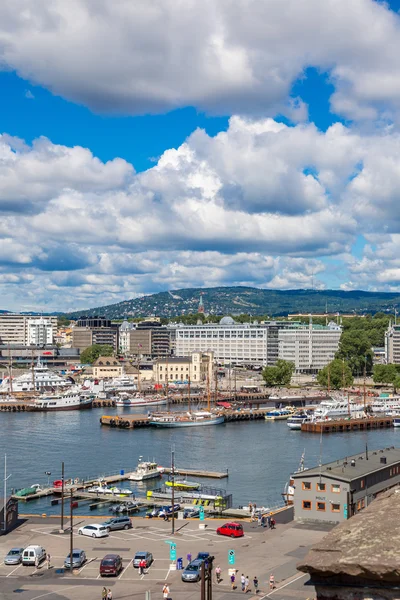 Oslo skyline och hamn — Stockfoto