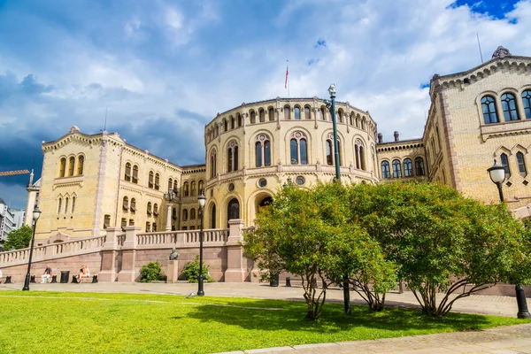 Budynek norweskiego Parlamentu — Zdjęcie stockowe