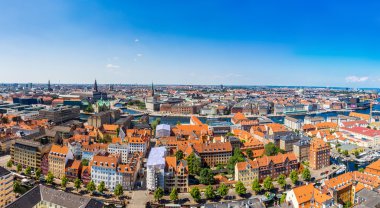 Copenhagen panorama görünümünü