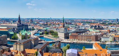 View of Copenhagen panorama clipart