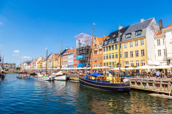 Słynnej dzielnicy Nyhavn — Zdjęcie stockowe