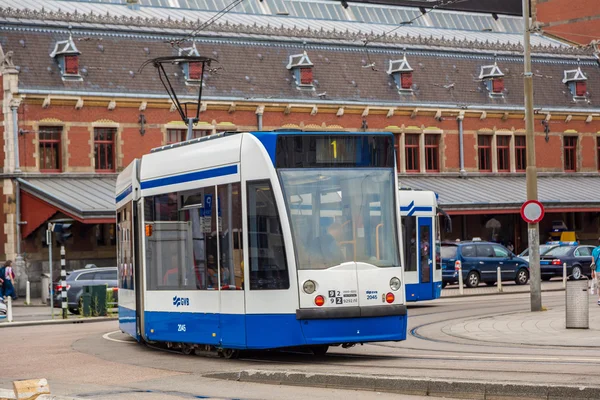 Spårvagn i Amsterdam, Nederländerna — Stockfoto