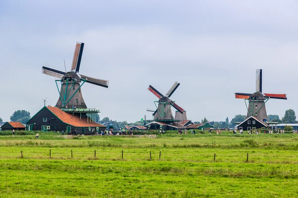 Hollanda'da Rüzgar değirmenleri — Stok fotoğraf