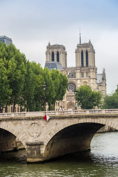 Sekwana i Notre Dame — Zdjęcie stockowe