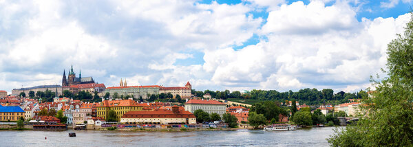 Cityscape of Prague.