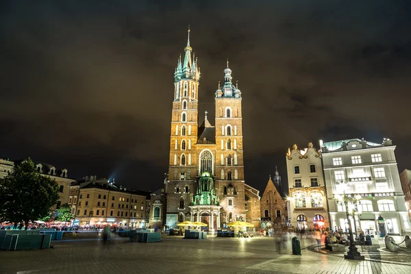 St. Mary's Church at night — Stock Photo, Image