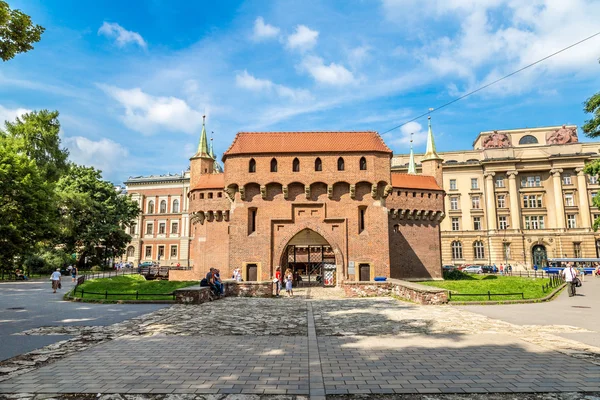 Barbakán v Krakově, Polsko — Stock fotografie