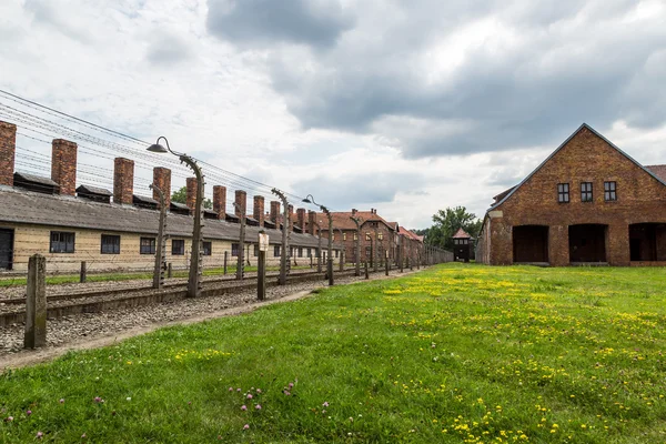 集中营auschwitz — 图库照片