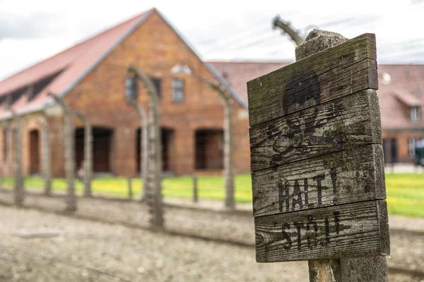 Concentration camp Auschwitz — Stock Photo, Image