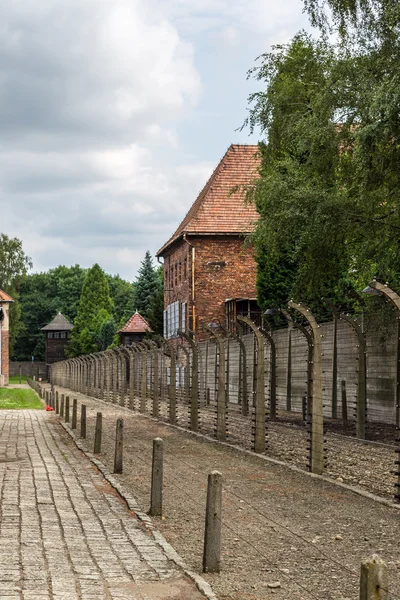 集中营auschwitz — 图库照片