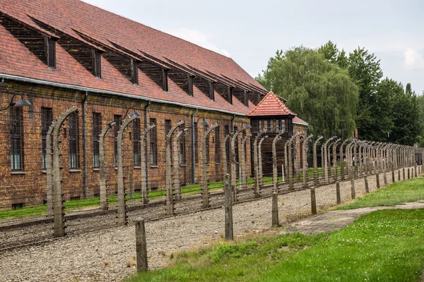 集中营auschwitz — 图库照片