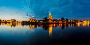 Wroclaw cityscape panorama