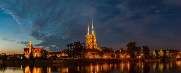 Wroclaw városkép panoráma — Stock Fotó