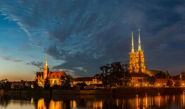 Stadtpanorama von Breslau — Stockfoto