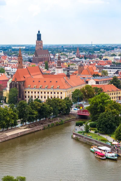 Vista aérea de Wroclaw — Fotografia de Stock