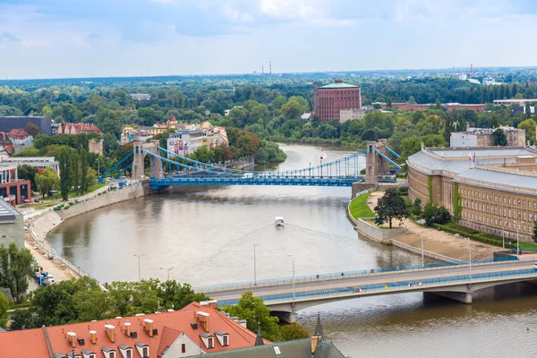 Luchtfoto van Wroclaw — Stockfoto