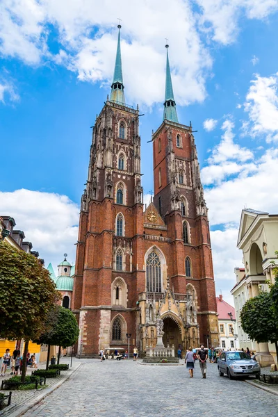 Kathedrale St. Johannes in Breslau — Stockfoto