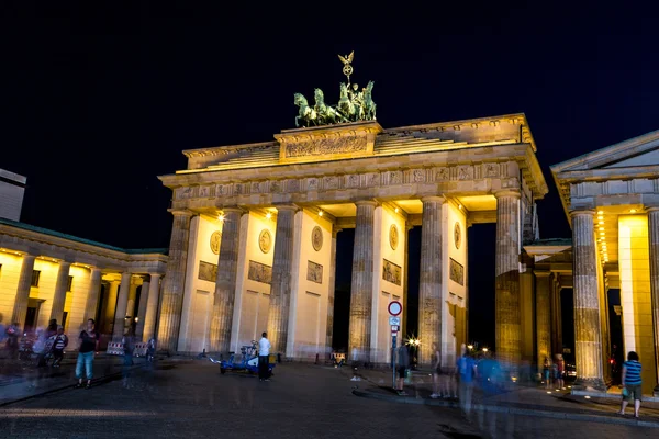 Brandenburger Tor på natten — Stockfoto