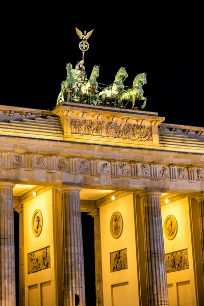 Gece Brandenburg Kapısı — Stok fotoğraf