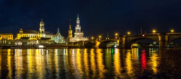 Dresden à noite — Fotografia de Stock