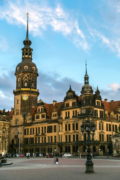 Zonsondergang van Dresden. — Stockfoto