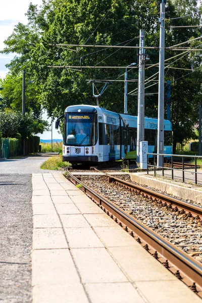 Dresden modern tramvay — Stok fotoğraf