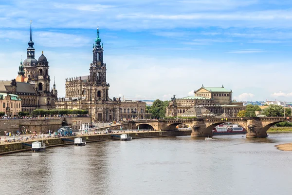 Dresden 'in panoramik görünümü — Stok fotoğraf