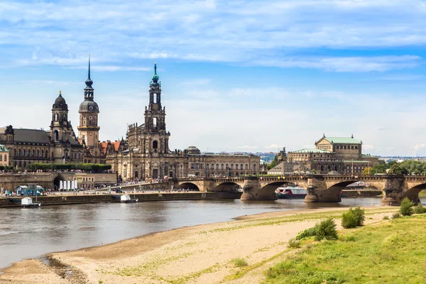 Panoramatický výhled na Drážďany — Stock fotografie