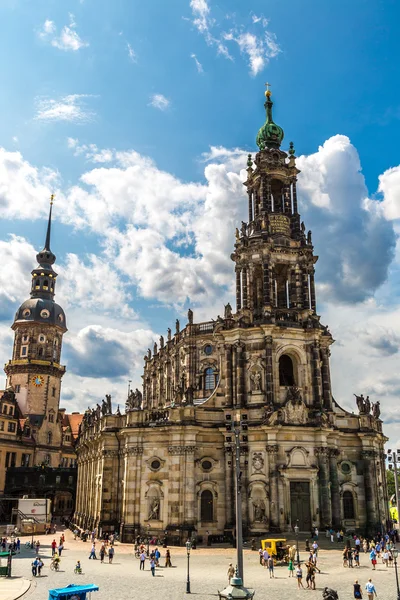 Berömda arkitekturen i Dresden — Stockfoto