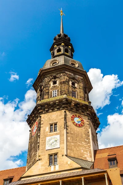 Vecchia torre della chiesa a Dresda — Foto Stock