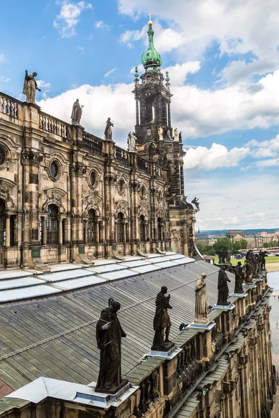 La iglesia Kreuzkirche en Dresde — Foto de Stock