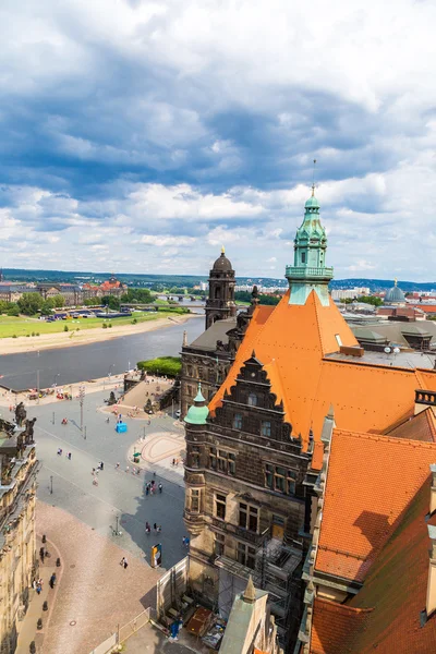 Panoramautsikt över Dresden — Stockfoto