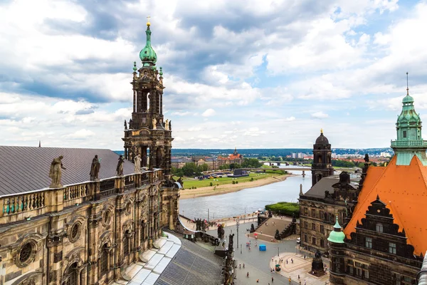 Kościoła Kreuzkirche Drezno — Zdjęcie stockowe