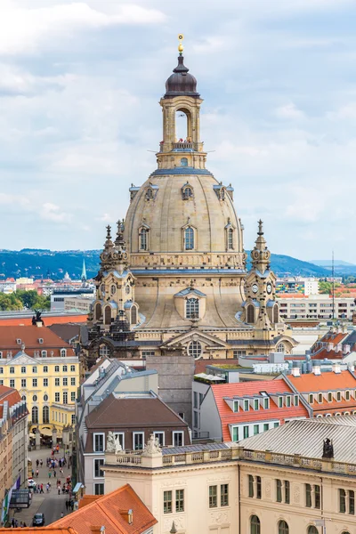 Dresden- und Frauenkirche — Stockfoto