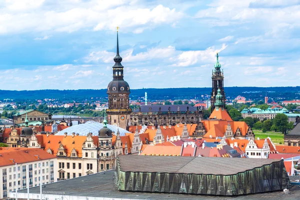 Dresden 'in panoramik görünümü — Stok fotoğraf