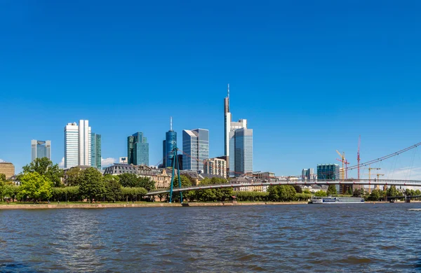 Financieel district in Frankfurt — Stockfoto