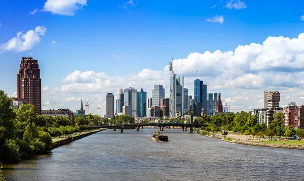 Financieel district in Frankfurt — Stockfoto