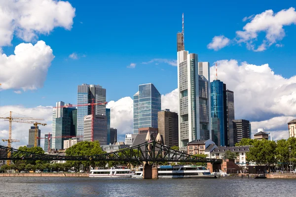 Barrio financiero en Frankfurt — Foto de Stock
