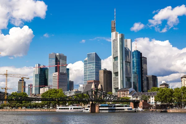 Financial district in Frankfurt — Stock Photo, Image