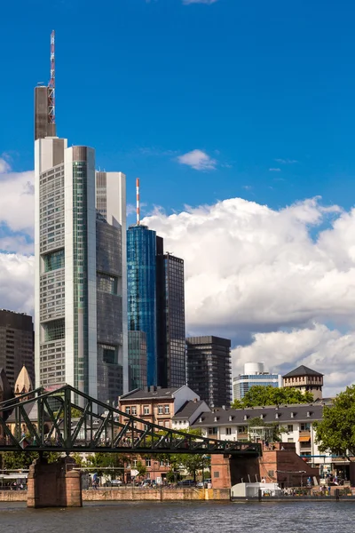 Financial district in Frankfurt — Stock Photo, Image