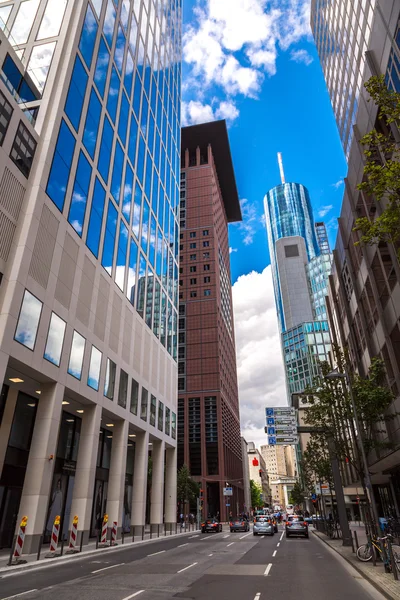 Rua da cidade n Frankfurt — Fotografia de Stock