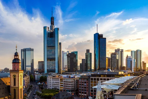 Luftaufnahme von Frankfurt — Stockfoto