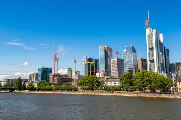 Financieel district in Frankfurt — Stockfoto