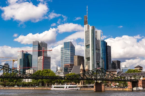 Financial district in Frankfurt — Stock Photo, Image