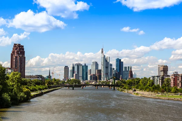 Distrito financeiro em Frankfurt — Fotografia de Stock