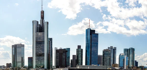 Finanzviertel in Frankfurt — Stockfoto