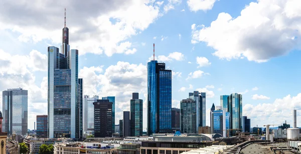 Financieel district in Frankfurt — Stockfoto