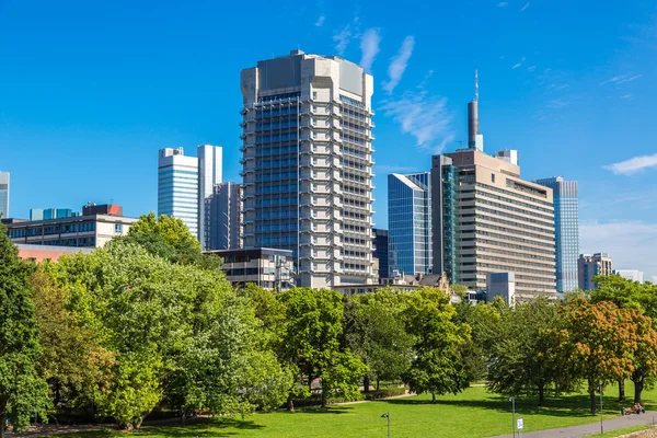 Finanzviertel in Frankfurt — Stockfoto